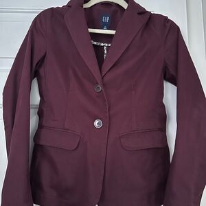 GAP Burgundy Blazer vintage y2k